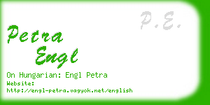petra engl business card